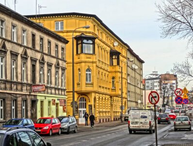 Street city facades photo