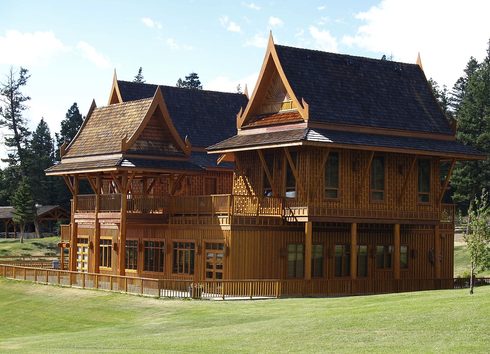 Log house guest house tourism