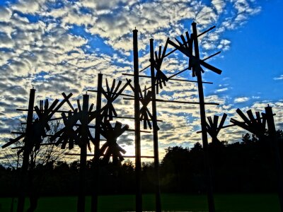 Sculpture silhouette artwork