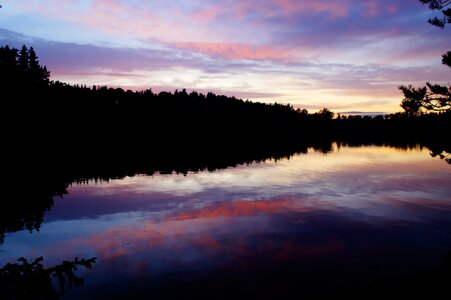 Sweden förjön lake idyll