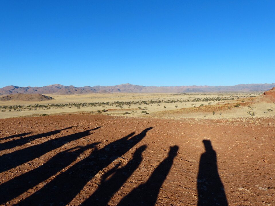 Shadow play namibia desert