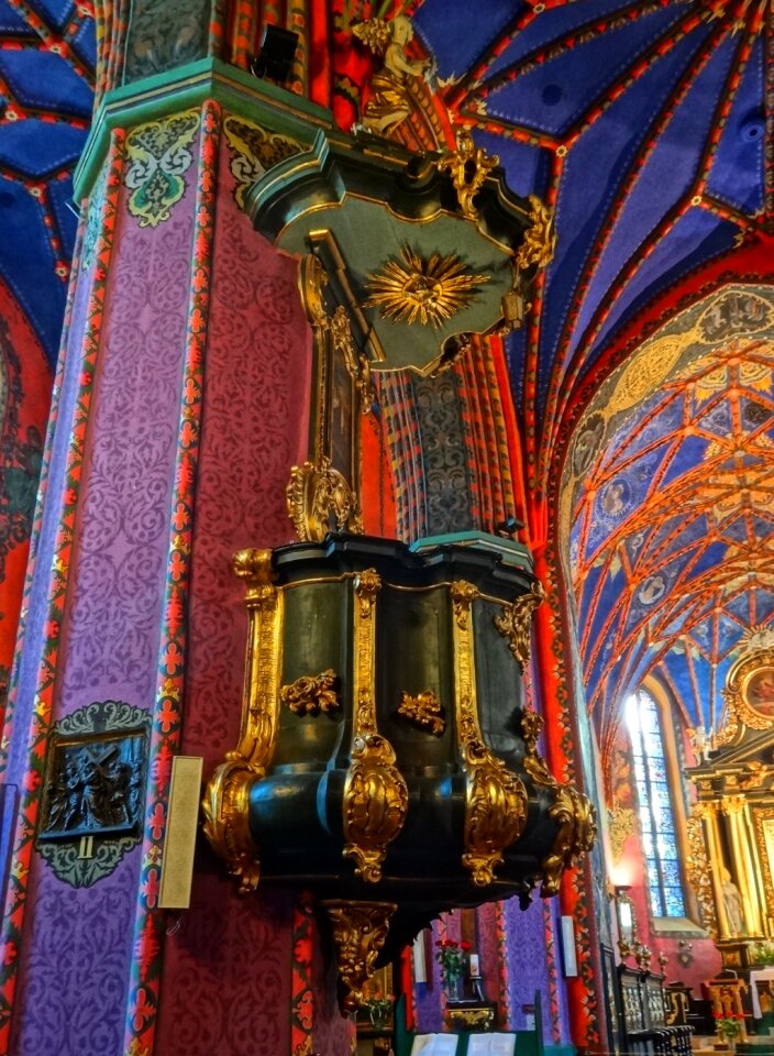 Pulpit church colorful