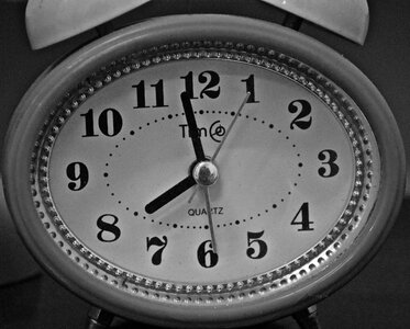 Vintage gray clock photo