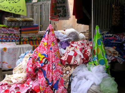 Cloth market sale photo