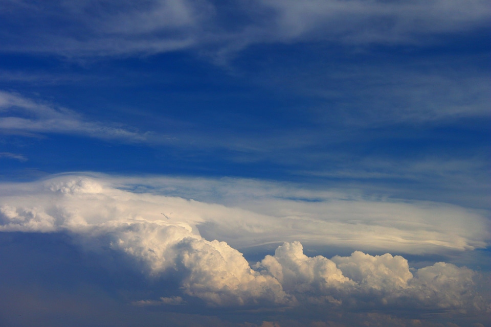 Cloud sky blue