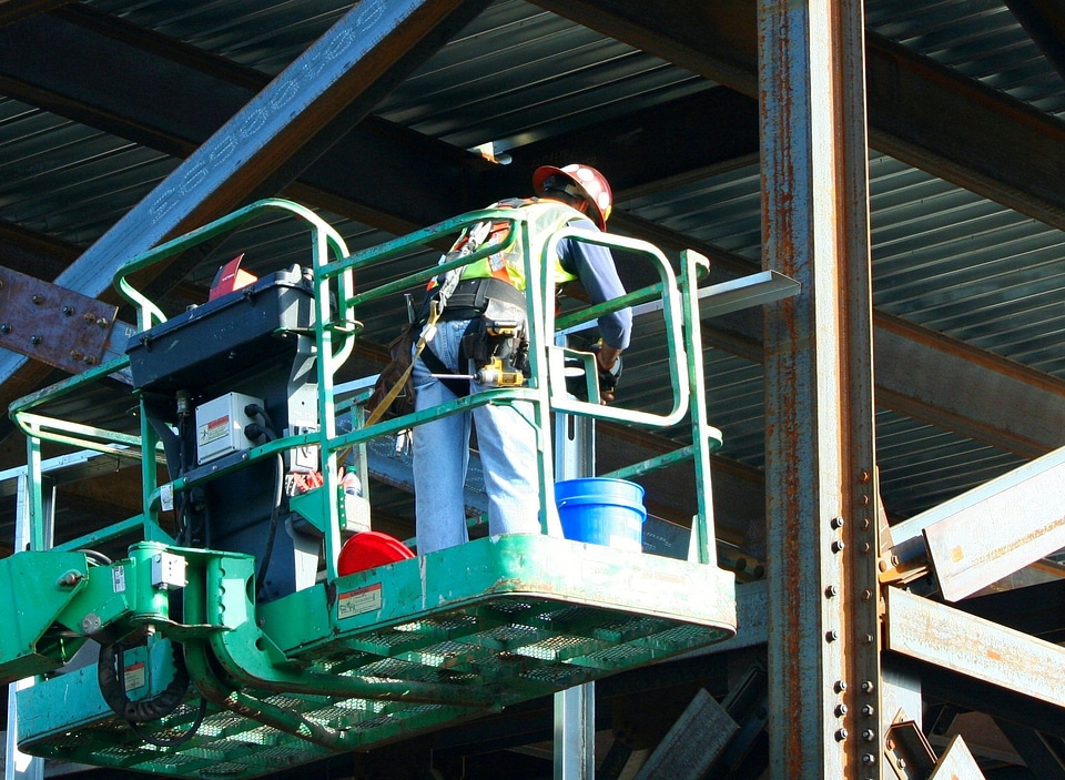 Hard hat tool belt building photo