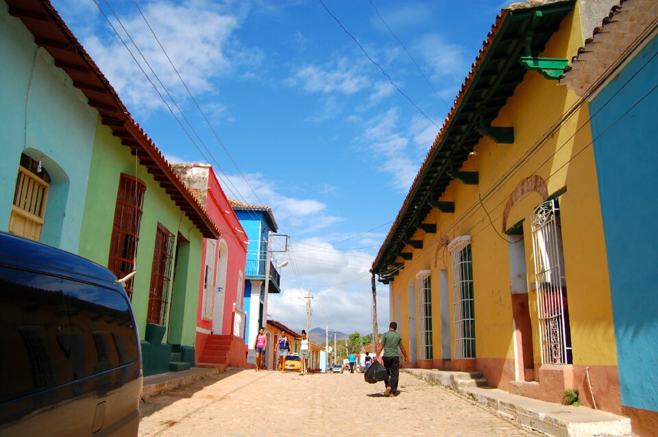 Happy vibrant houses