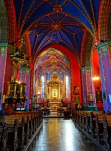 Church colorful decor