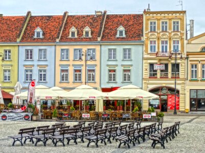 Parasols cafes restaurants