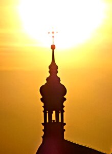 Turret tower silhouette