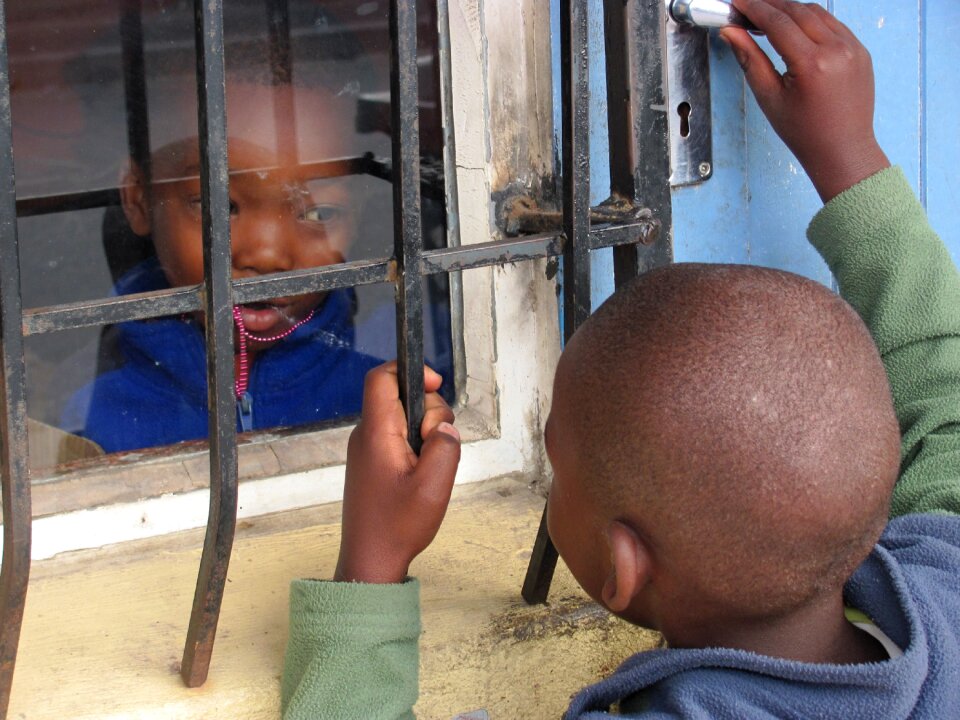 Outdoor poverty children