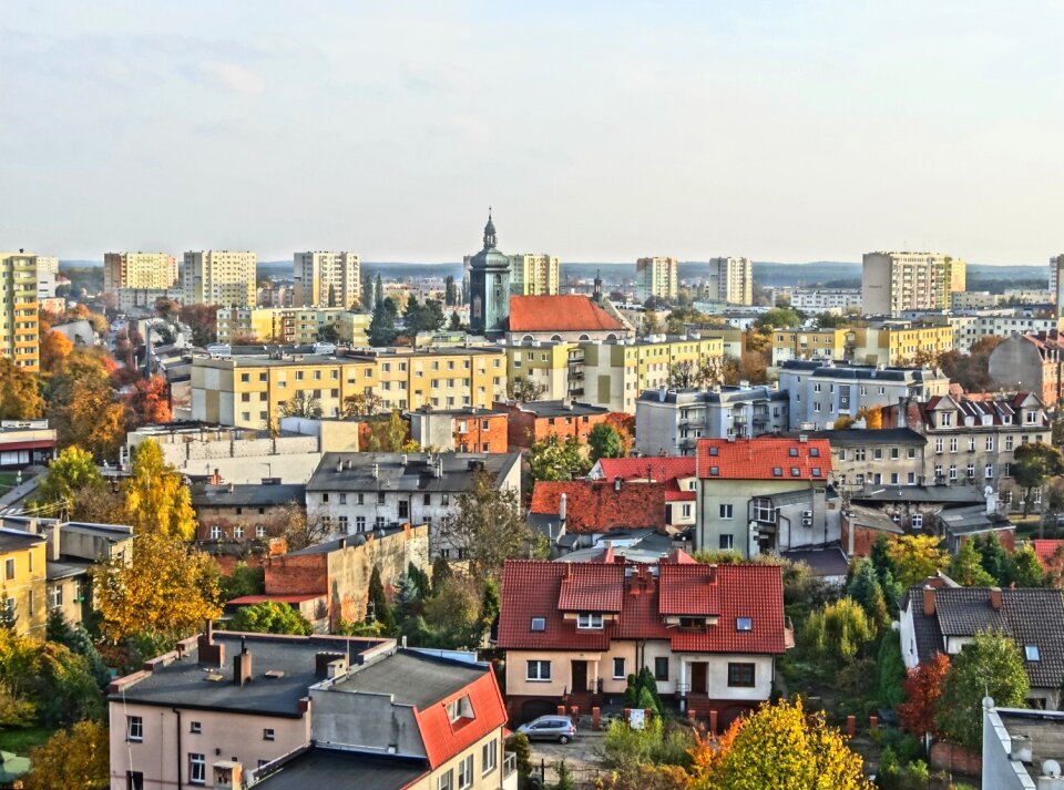 Poland city buildings