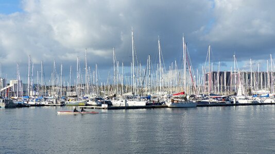 Boats in the harbor sailing boats sailor photo