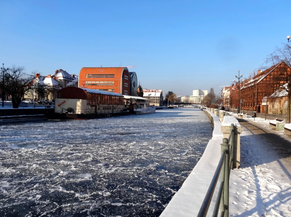 Buildings urban river photo