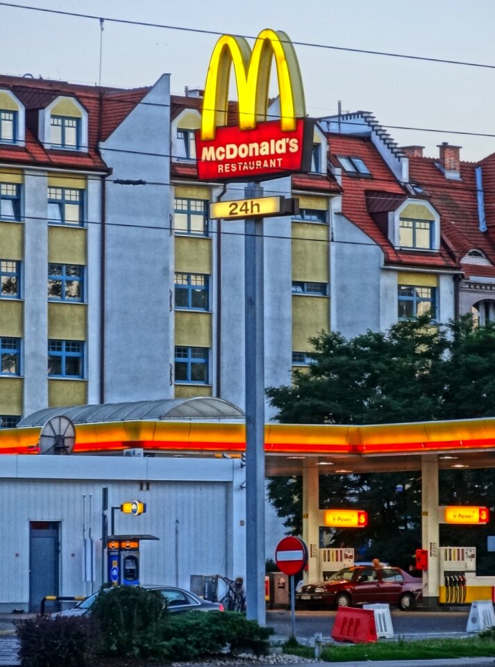 Sign poland fast food