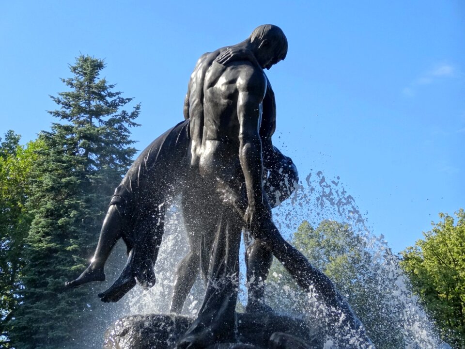Sculpture statue water
