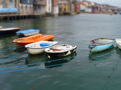 Port boat blue