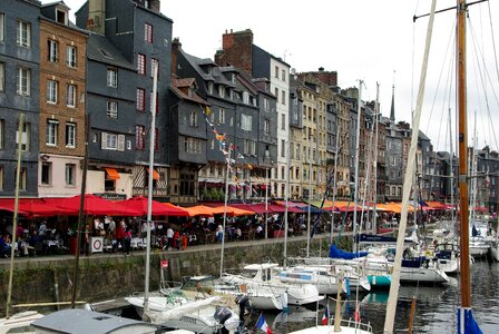 Normandy honfleur port photo