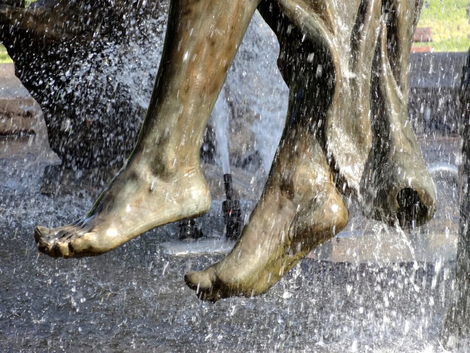 Sculpture statue water