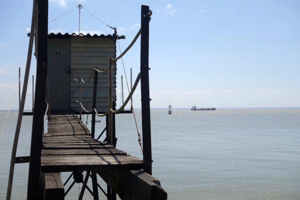 Fisherman's hut saint-nazaire horizon