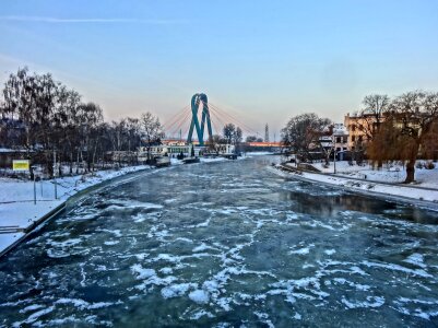 River canal crossing