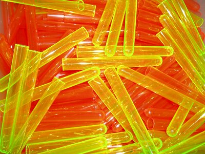 Neon plastic orange test