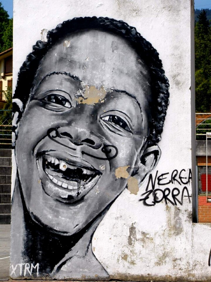 Happy mural painting