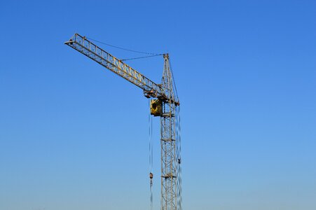 New house development crane hoisting