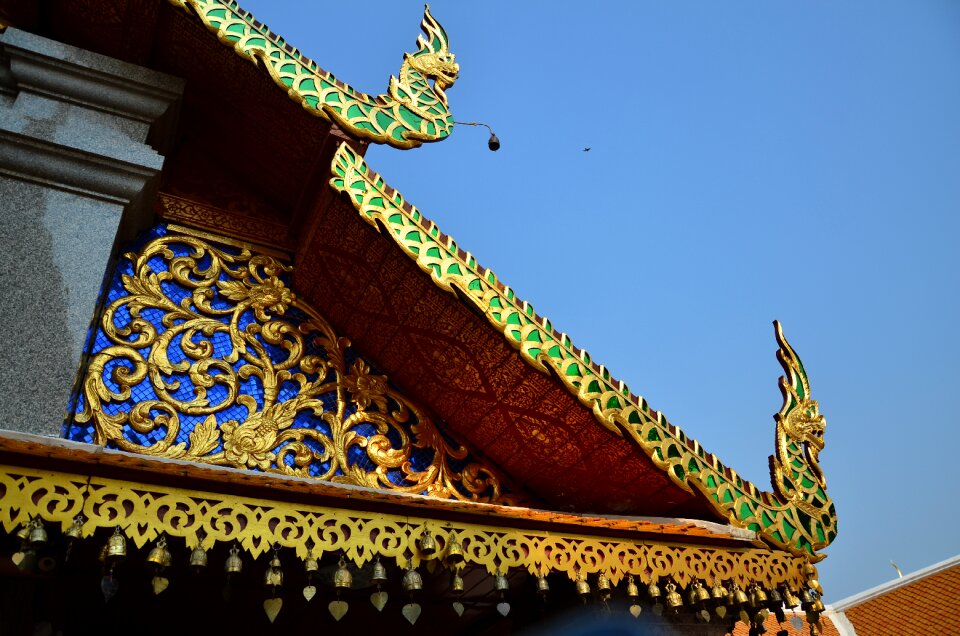 Thailand temple architectural pattern