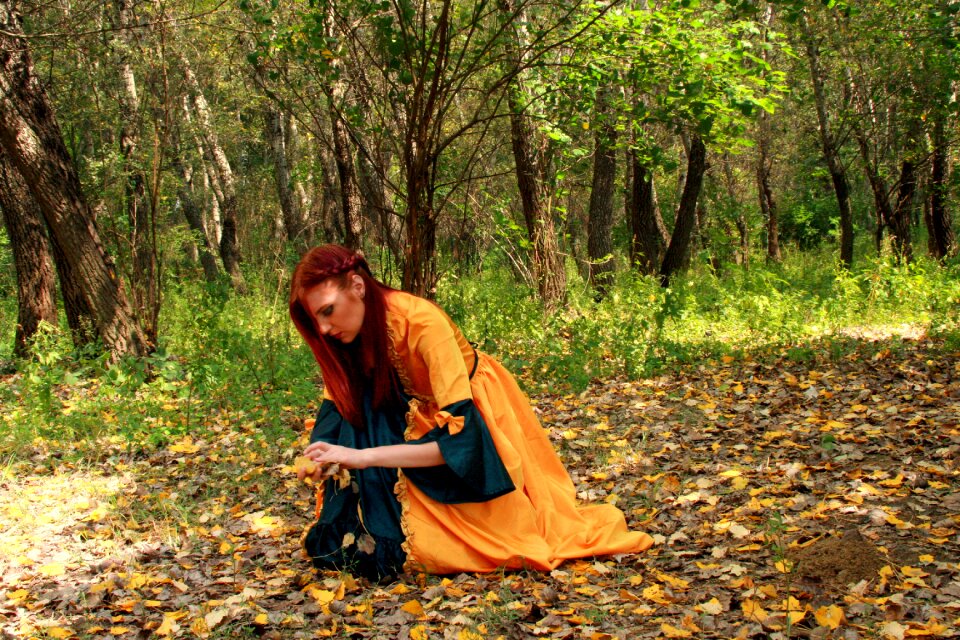 Autumn leaves dress