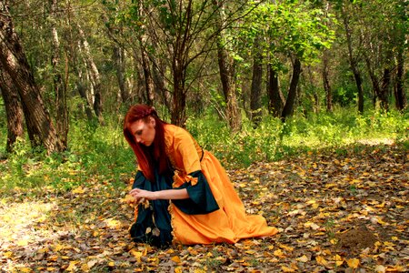 Autumn leaves dress