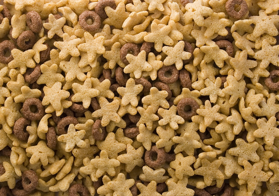Abstract breakfast cereal