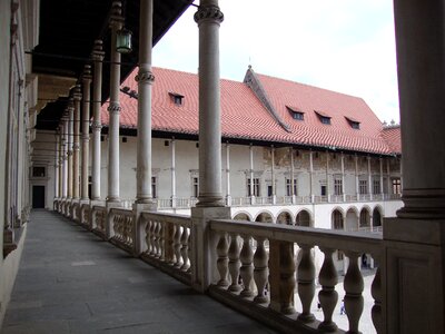 Kraków wawel the castle courtyard