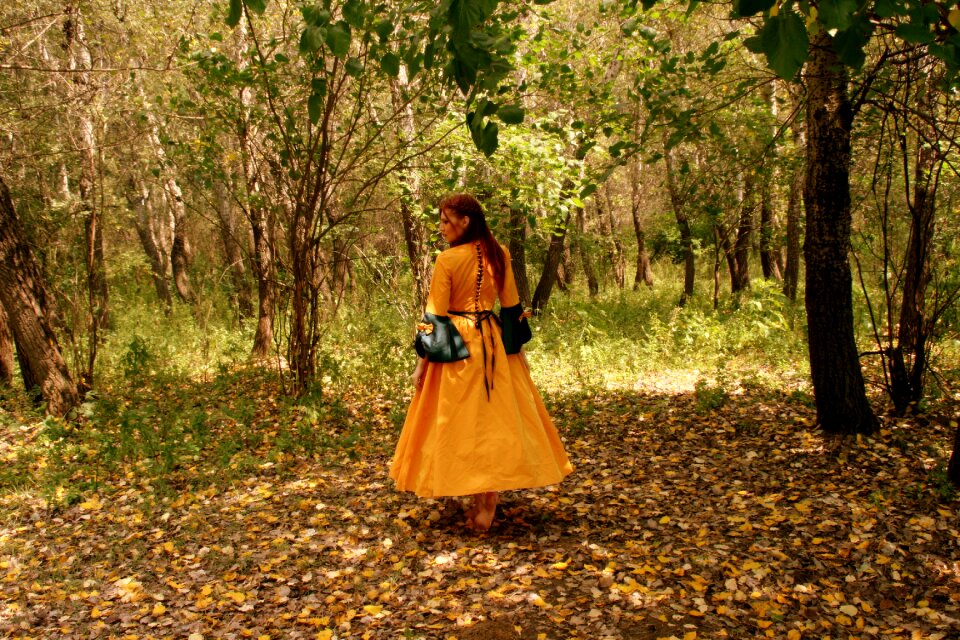 Autumn leaves dress