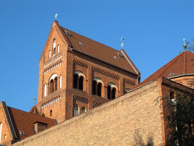 Saddleback roof architecture building photo