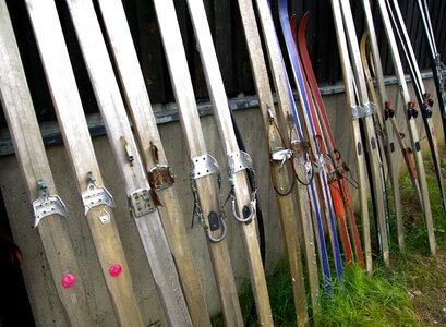 Finland wooden skis collection