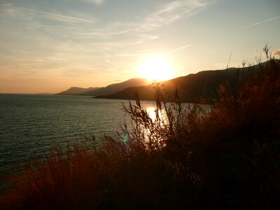 Sunset ventimiglia abendstimmung