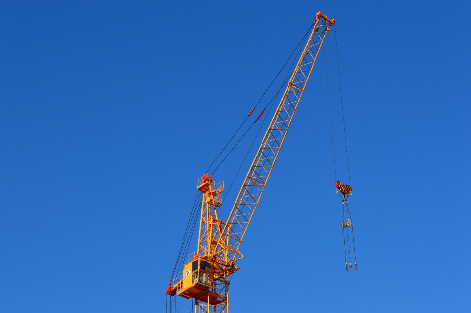 New house development crane hoisting