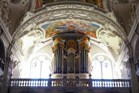 Church organ interior photo