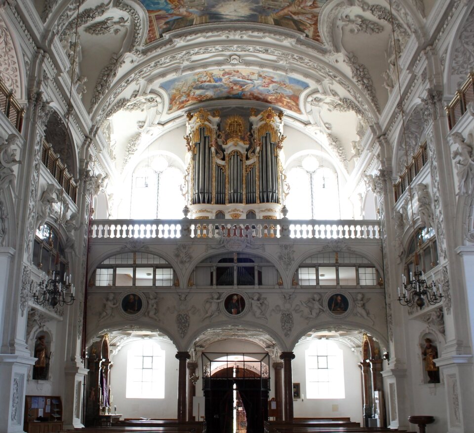 Church organ interior