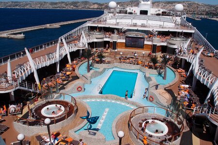 Ship cruise ship deck photo