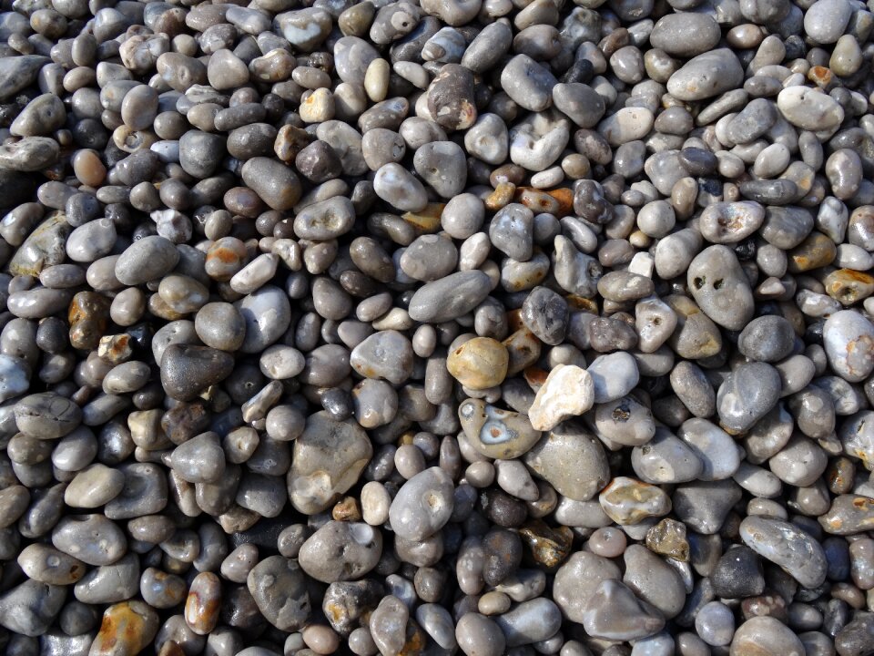 Coast normandy pebble
