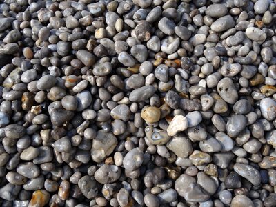 Coast normandy pebble