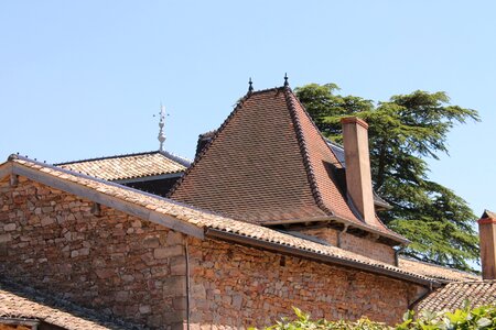Roof landscape stone pattern background photo