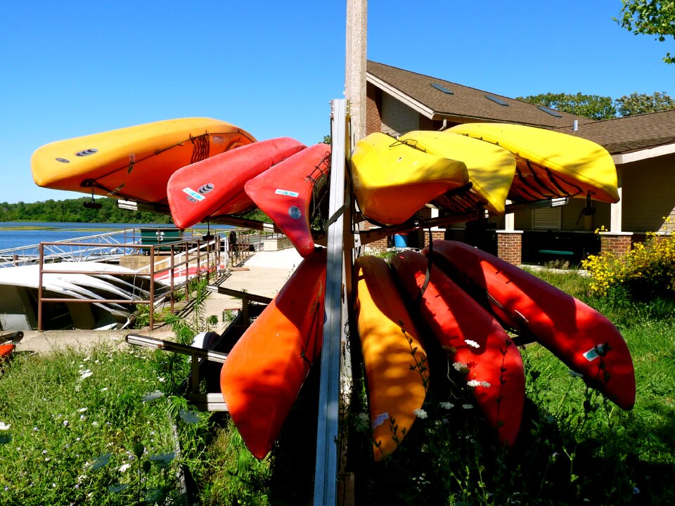 Fun summer canoeing