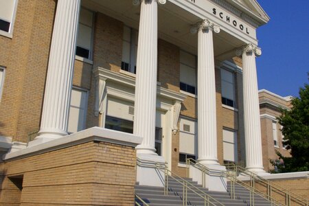 Columns steps entrance photo