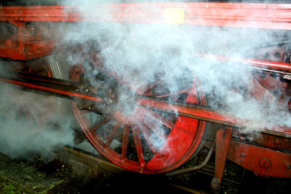 Steam locomotive rail traffic railway