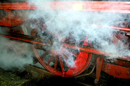 Steam locomotive rail traffic railway photo