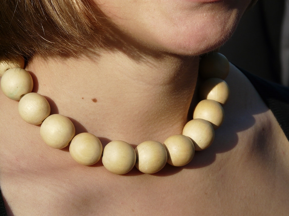 Wood beads colorful jewellery