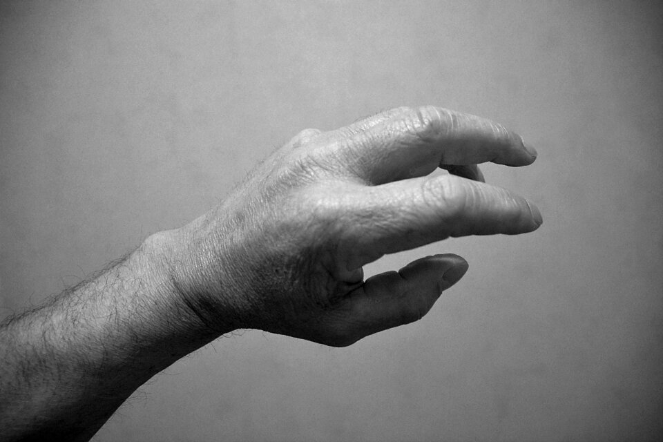 Human man woman black and white